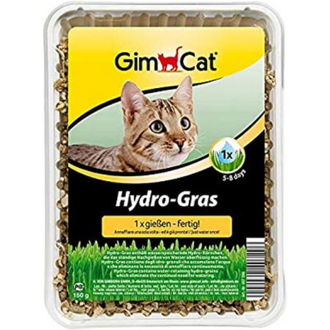 Gimcat hydro γρασίδι Άμεσης Ανάπτυξης 1 πότισμα χωρίς gmo διευκολύνεται η αποβολή της τριχόμπαλας