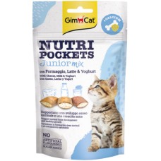 Gimcat Nutri τραγανές λιχουδιές με νόστιμη γέμιση τυρί, γάλα, γιαούρτι, ασβέστιο ειδικά για γατάκια