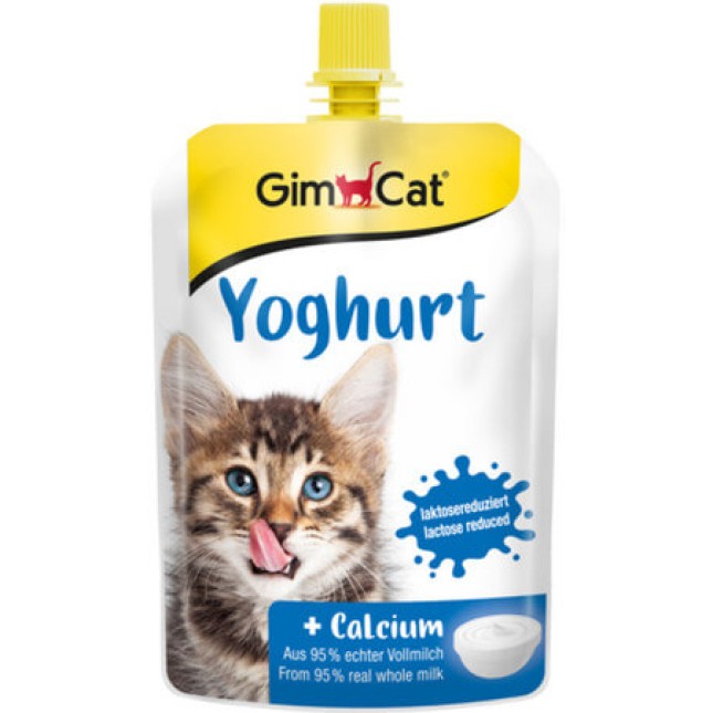 Gimcat γιαούρτι για γάτες είναι ένα νόστιμο σνακ με φυσικό ασβέστιο για το μικρό σας κατοικίδιο 150g