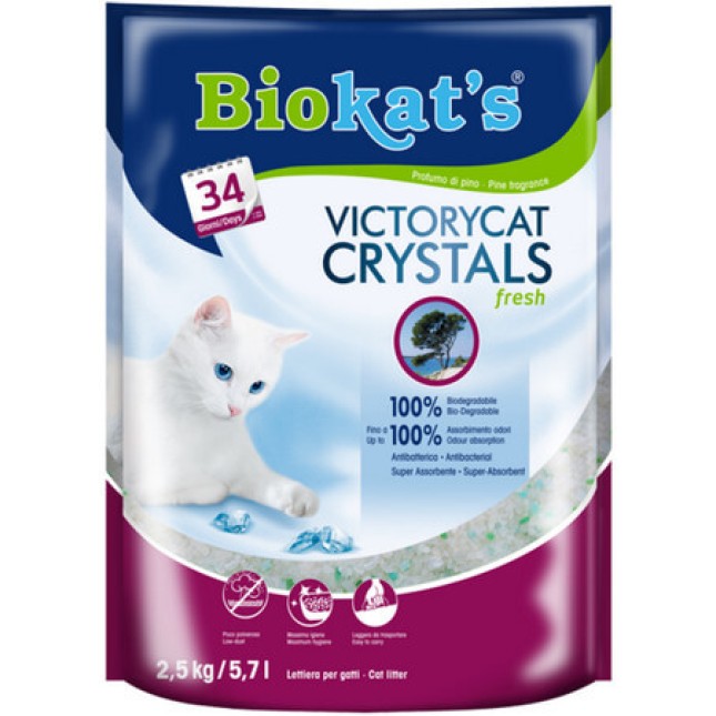Biokat's Άμμος Υγιεινής Γάτας, αποτελείται από ιδιαίτερα απορροφητικούς κόκκους με άρωμα πεύκου
