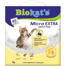 Biokat's Άμμος Υγιεινής Γάτας με υψηλή απόδοση στην απορρόφηση οσμών και υγρών με ενεργό άνθρακα