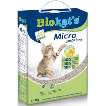Biokat's Άμμος Υγιεινής Γάτας με υψηλή απόδοση στην απορρόφηση οσμών και υγρών από φυσικό πηλό