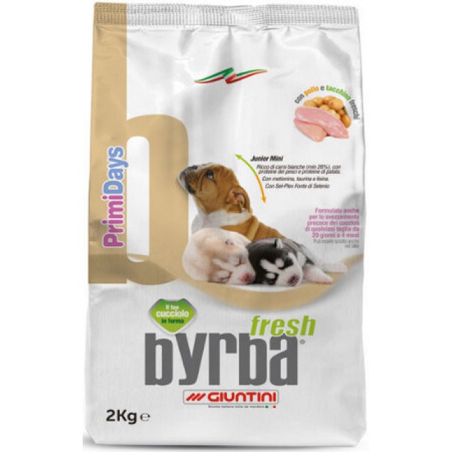 Giuntini Byrba πλήρης τροφή για τον ??απογαλακτισμό κουταβιών μικρού μεγέθους 20 ημέρες έως 12 μήνες Giuntini Byrba πλήρης τροφή για τον ??απογαλακτισμό κουταβιών μικρού μεγέθους 20 ημέρες έως 12 μήνες