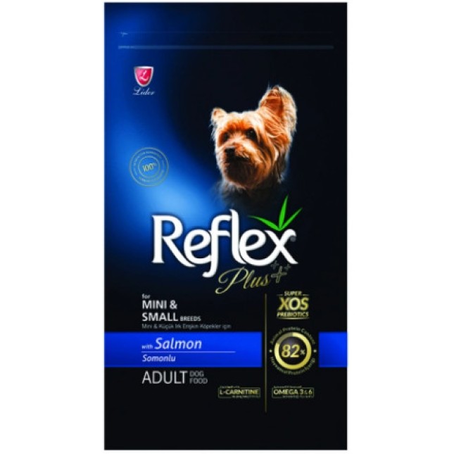 Lider Reflex Πλήρης plus τροφή για ενήλικες μικρόσωμων φυλών με σολομό Lider Reflex Πλήρης plus τροφή για ενήλικες μικρόσωμων φυλών με σολομό