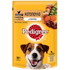 Pedigree φακελάκι με κοτόπουλο και λαχανικά για ενήλικους σκύλους 100gr Pedigree φακελάκι με κοτόπουλο και λαχανικά για ενήλικους σκύλους 100gr