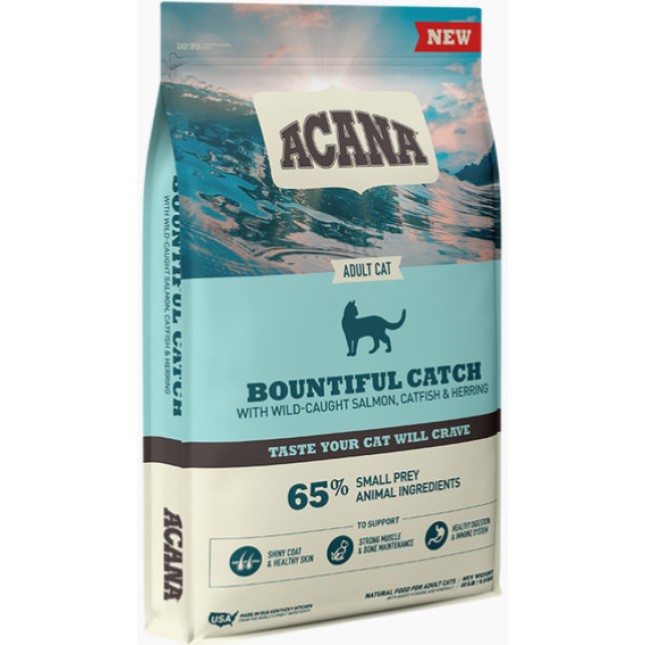 Acana Bountiful Catch με σολομό, ρέγγα, μπακαλιάρο 4,5kg Acana Bountiful Catch με σολομό, ρέγγα, μπακαλιάρο 4,5kg