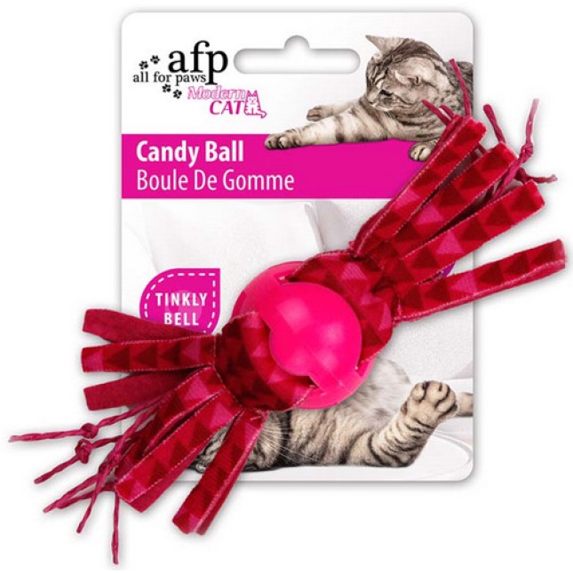 AFP παιχνίδι γάτας μπάλα που μοιάζει με καραμέλα σε τέσσερα διαφορετικά χρώματα 1 τμχ