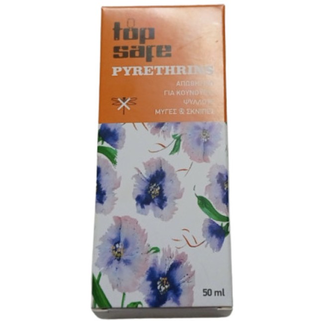 Top Safe Pyrethrins εντομοαπωθητικό 50ml Top Safe Pyrethrins εντομοαπωθητικό 50ml