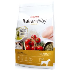 Giuntini Italian Way τροφή ενήλικων σκύλων μεγαλόσωμων φυλών με κοτόπουλο & ρύζι classic fit