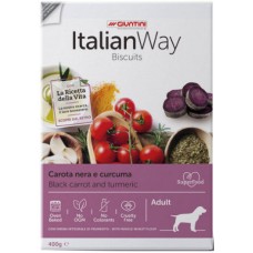 Giuntini Italian Way μπισκότα σκύλου με υπερτροφές με άρωμα μαύρου καρότου & κουρκουμά 400gr Giuntini Italian Way μπισκότα σκύλου με υπερτροφές με άρωμα μαύρου καρότου & κουρκουμά 400gr