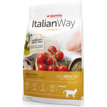 Giuntini Italian way πλήρης τροφή γάτας κοτόπουλο & ρύζι gluten free 400g Giuntini Italian way πλήρης τροφή γάτας κοτόπουλο & ρύζι gluten free 400g
