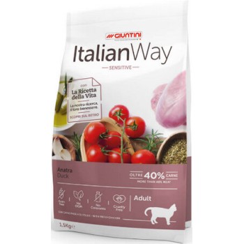 Giuntini Italian way cat πάπια ευαίσθητες χωρίς δημητριακά 400gr Giuntini Italian way cat πάπια ευαίσθητες χωρίς δημητριακά 400gr
