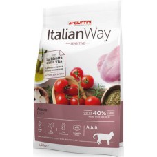 Giuntini Italian way πλήρης τροφή για ευαίσθητες γάτες με πάπια χωρίς δημητριακά πλούσια σε ωμέγα-3