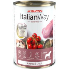 Italian way dog κονσέρβα sensitive πάπια 400gr Italian way dog κονσέρβα sensitive πάπια 400gr