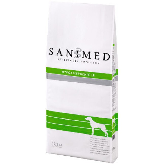 Sanimed πλήρης διαιτητική τροφή για σκύλους υποαλλεργική με αρνί και ρύζι