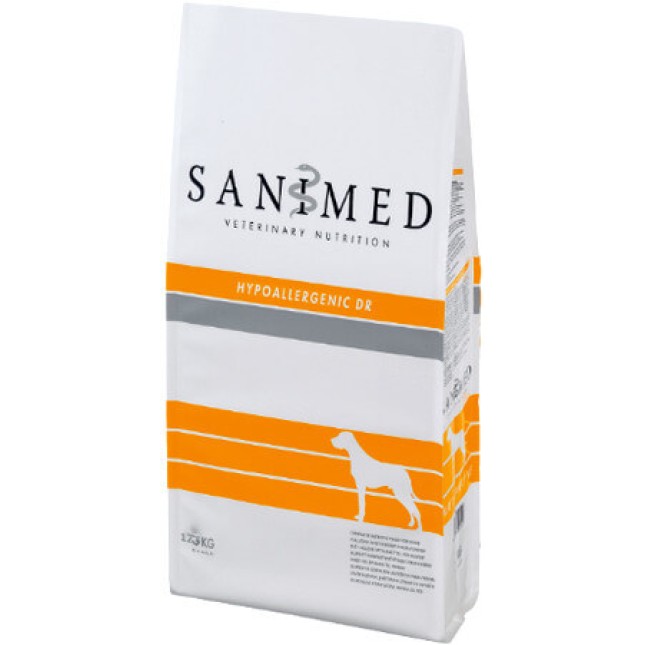 Sanimed πλήρης διαιτητική τροφή για σκύλους υποαλλεργική με πάπια και ρύζι