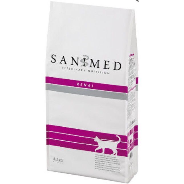 Sanimed τροφή για γάτες ειδικά σχεδιασμένη για χρόνια νεφρική ανεπάρκεια