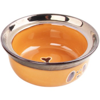 Pawise Gold Κεραμικό Μπολ 450ml Χρυσό Pawise Gold Κεραμικό Μπολ 450ml Χρυσό