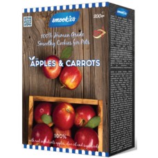 Smookies Μήλα & Καρότα με 100% βρώσιμα φρούτα και 100% βρώσιμα υλικά και super foods