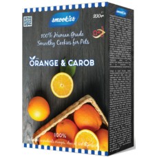 Smookies  πορτοκάλια και χαρουπιά με 100% βρώσιμα φρούτα και 100% βρώσιμα υλικά και super foods