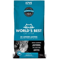 World's Best Cat Litter με άρωμα λωτού με εξαιρετικό έλεγχο οσμών και συγκολλητική δύναμη