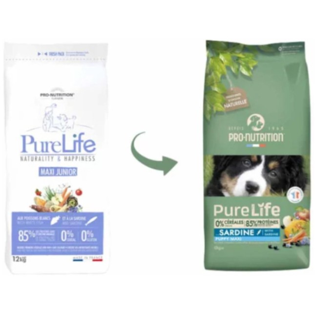 Pro-nutrition flatazor pure life πλήρης και ισορροπημένη τροφή ανάπτυξης για μεγαλόσωμα κουτάβια Pro-nutrition flatazor pure life πλήρης και ισορροπημένη τροφή ανάπτυξης για μεγαλόσωμα κουτάβια