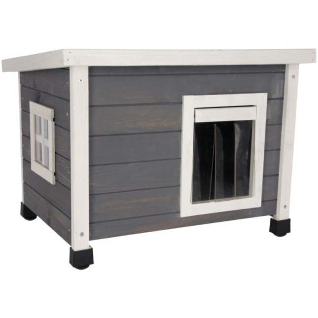 Kerbl Σπίτι Rustica λευκό-γκρι 57x45x43cm