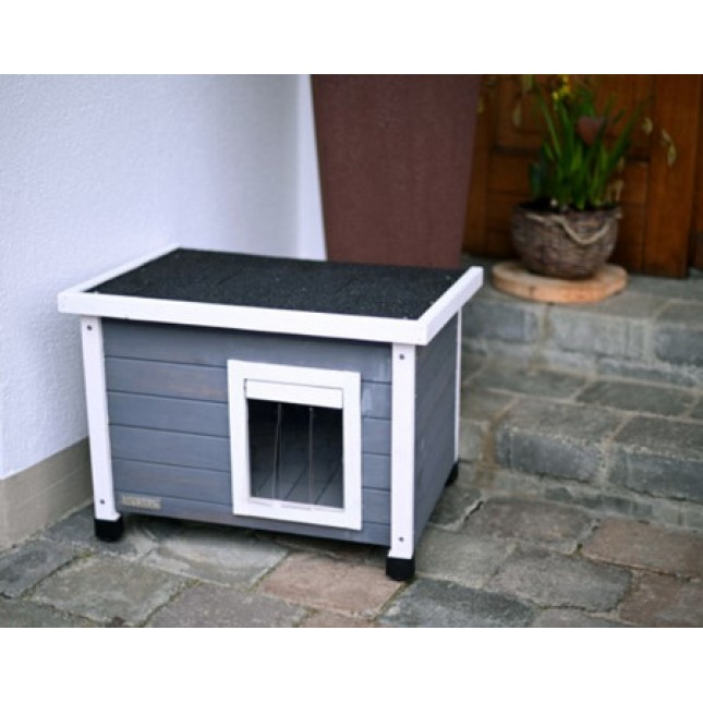 Kerbl Σπίτι Rustica λευκό-γκρι 57x45x43cm