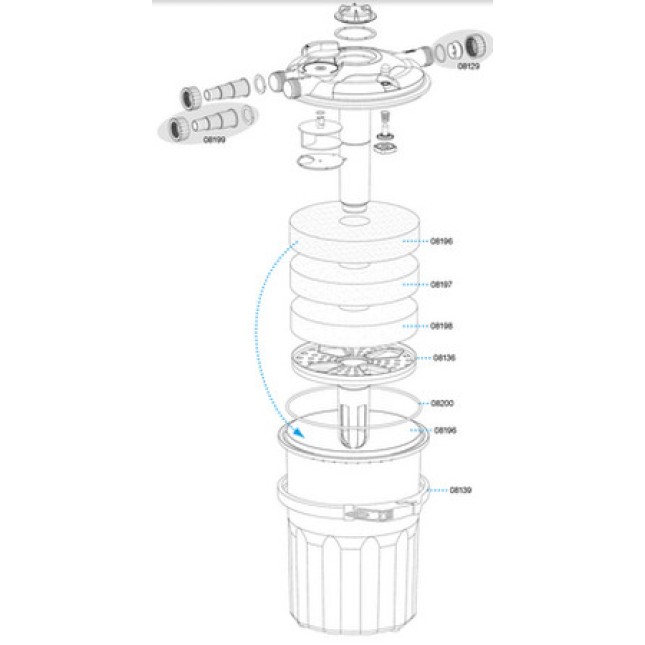 Sera pond canister cov.seal ring Sera pond canister cov.seal ring