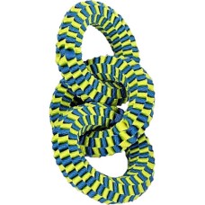 Pawise Παιχνίδι Σκύλου Nylon 3 πλεκτά δαχτυλίδια βοηθά το σκύλο να χαλαρώσει παίζοντας Pawise Παιχνίδι Σκύλου Nylon 3 πλεκτά δαχτυλίδια βοηθά το σκύλο να χαλαρώσει παίζοντας