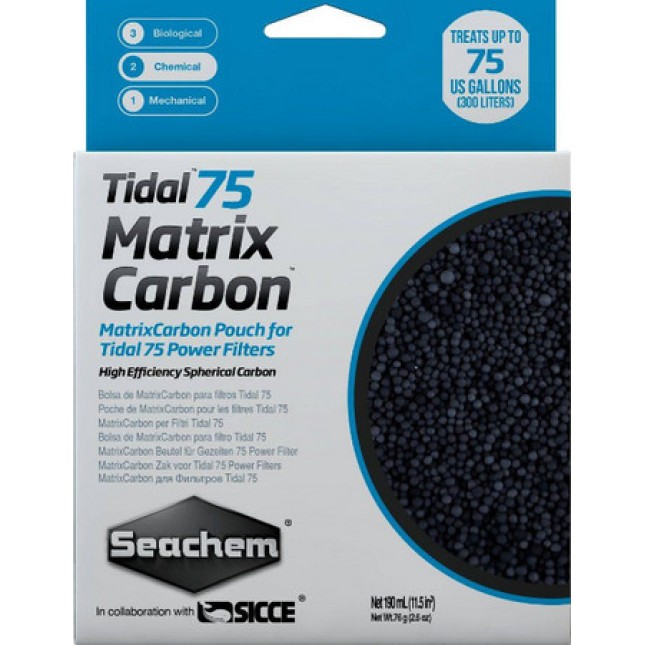 Seachem Tidal 75 Matrix άνθρακας 190ml Seachem Tidal 75 Matrix άνθρακας 190ml