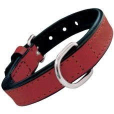 Gloria Περιλαίμιο δερμάτινο padded soft 35cm x 15mm κόκκινο Gloria Περιλαίμιο δερμάτινο padded soft 35cm x 15mm κόκκινο