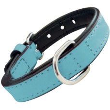 Gloria Περιλαίμιο δερμάτινο padded soft 45cm x 20mm μπλε Gloria Περιλαίμιο δερμάτινο padded soft 45cm x 20mm μπλε