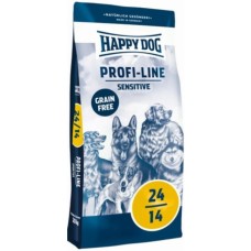 Happy Dog Profi Line για ευαίσθητους σκύλους Grainfree με πουλερικά και σολομό 24/14