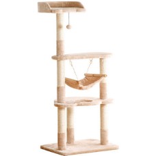 Pawise Ονυχοδρόμιο Climbing Cat Tree με πολλαπλά επίπεδα για χαλαρό χρόνο παιχνιδιού 60x45x132cm