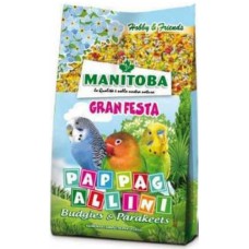 Manitoba πλήρης τροφή για μικρά παπαγαλάκια (buggies, lovebirds, cockatiels κ.λπ.)