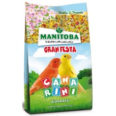 Manitoba Πλήρης τροφή για καναρίνια φτιαγμένη με πατέ, κομμάτια μπισκότου, κόκκους και σπόρους