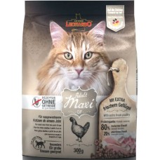 Leonardo τροφή για ενήλικες ευαίσθητες γάτες μεγαλόσωμων φυλών με κρέας πουλερικών grain- free