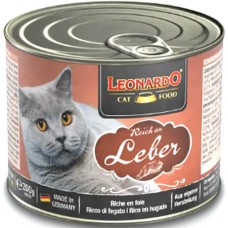 Leonardo κονσέρβα πατέ για γάτες με συκώτι 200g Leonardo κονσέρβα πατέ για γάτες με συκώτι 200g