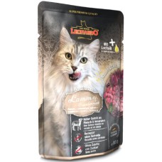 Leonardo υγρή τροφή για γάτες σε φακελάκι προσεκτικά μαγειρεμένο με αρνί, cranberries  85gr