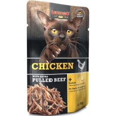 Υγρή τροφή για γάτες σε φακελάκι προσεκτικά μαγειρεμένο με ζουμερό πατέ από κοτόπουλο & λάδι σολομού