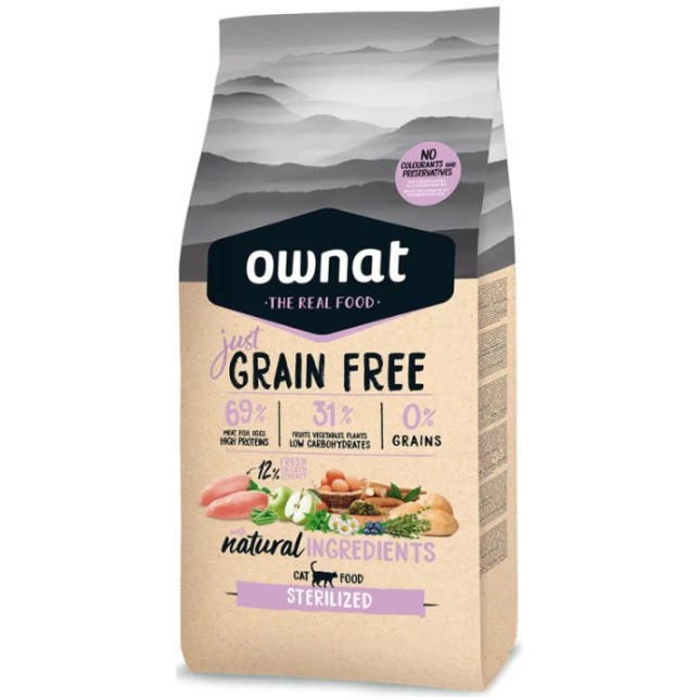 Ownat για ενήλικες στειρωμένες με κοτόπουλο 8kg Ownat για ενήλικες στειρωμένες με κοτόπουλο 8kg