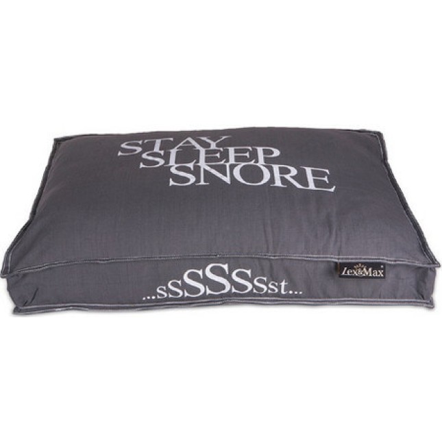 Lex & Max μαξιλάρι σκύλου μαξιλάρι boxbed sleep-stay-snore με λεία, κλασική εμφάνιση 90x65cm γρι Lex & Max μαξιλάρι σκύλου μαξιλάρι boxbed sleep-stay-snore με λεία, κλασική εμφάνιση 90x65cm γρι