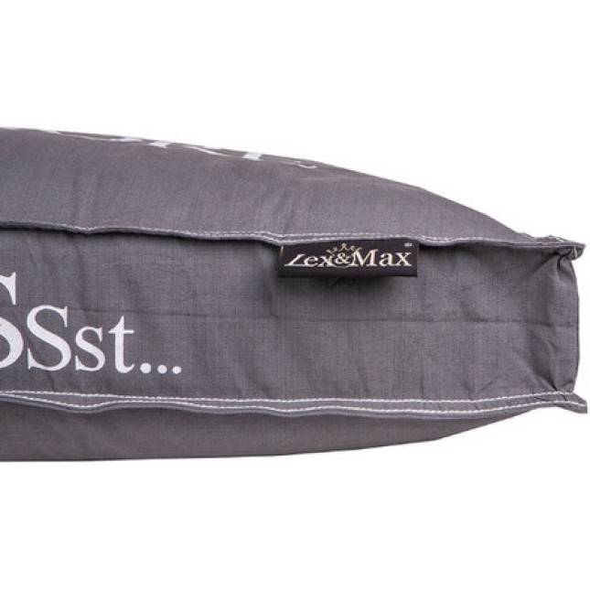 Lex & Max μαξιλάρι σκύλου μαξιλάρι boxbed sleep-stay-snore με λεία, κλασική εμφάνιση 90x65cm γρι