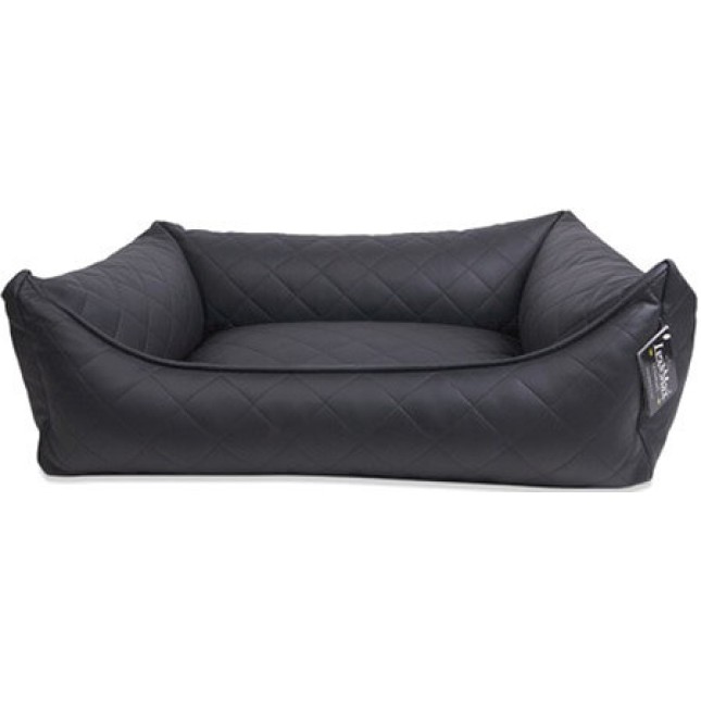 Lex & Max κρεβάτι σκύλου basket απο οικολογικό δέρμα 80x65cm μαύρο Lex & Max κρεβάτι σκύλου basket απο οικολογικό δέρμα 80x65cm μαύρο