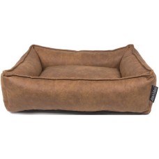 Lex & Max κρεβάτι σκύλου alaska απο οικολογικό δέρμα 90x70cm καφέ