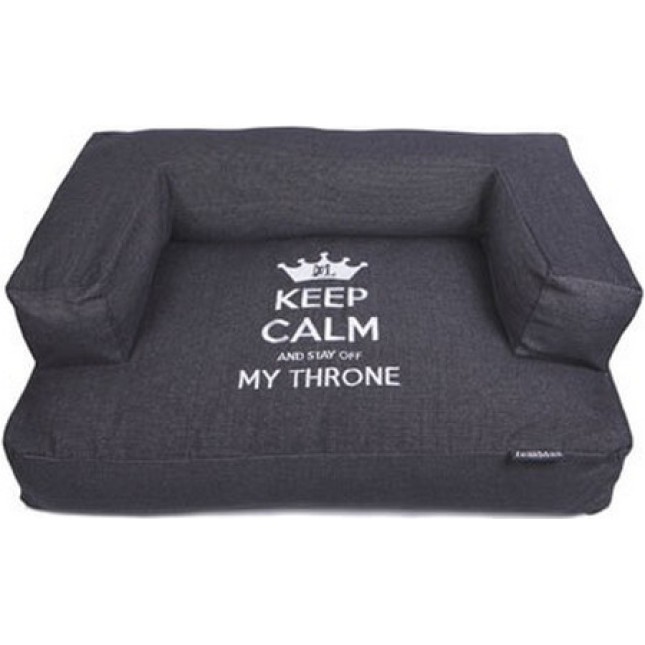 Lex & Max Καναπές κρεβάτι σκύλου υψηλής ποιότητας Keep calm με αφαιρούμενο κάλυμμα μαύρο Lex & Max Καναπές κρεβάτι σκύλου υψηλής ποιότητας Keep calm με αφαιρούμενο κάλυμμα μαύρο