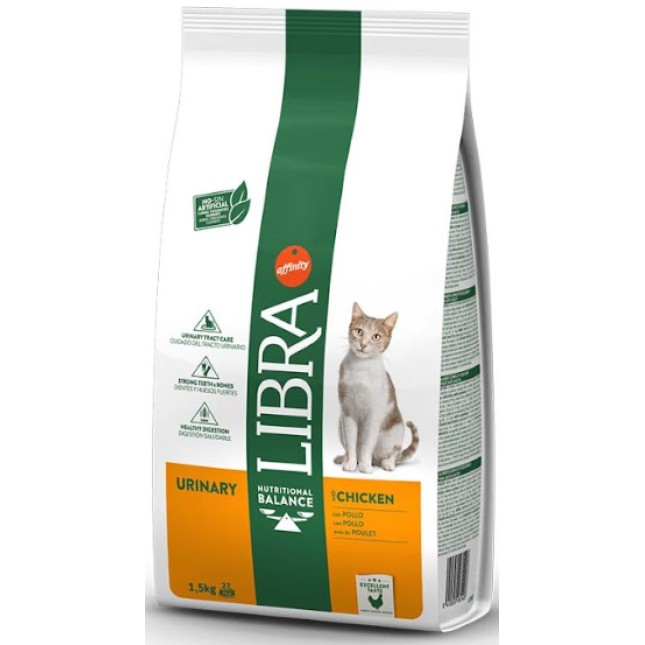 Affinity urinary Libra για ενήλικες γάτες με κοτόπουλο 1,5kg Affinity urinary Libra για ενήλικες γάτες με κοτόπουλο 1,5kg