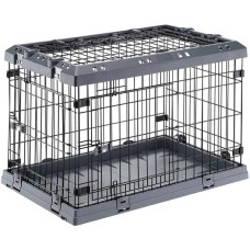 Ferplast Πτυσσόμενο κλουβί μεταφοράς μαύρο 75 77 x 51 x h55 cm Ferplast Πτυσσόμενο κλουβί μεταφοράς μαύρο 75 77 x 51 x h55 cm