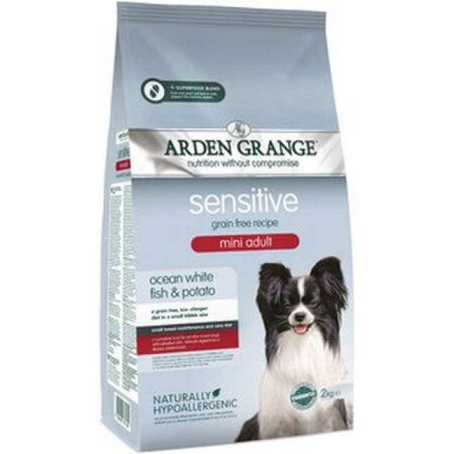 Arden Grange πλήρης, super premium τροφή για ενήλικους ευαίσθητους σκύλους μικρόσωμων φυλών